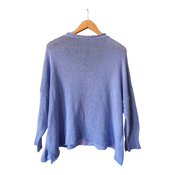 Wooden Ships V Neck slouchy Cotton Knit Sweater Size S/M - Picture 5 of 9